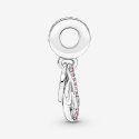 Mum Infinity Pavé Double Dangle Charm