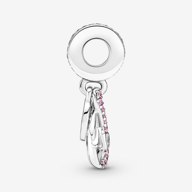 Mum Infinity Pavé Double Dangle Charm