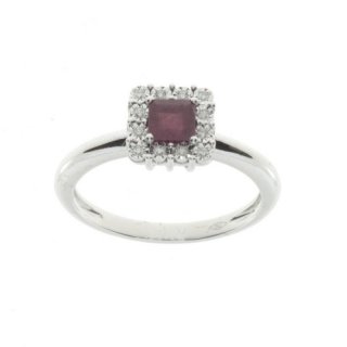 Bliss - Anello Regal - Oro Bianco - Diamanti