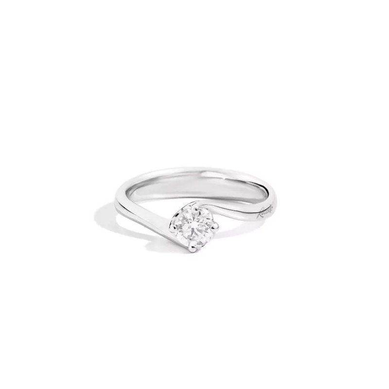 Anello Solitario In Oro Bianco E Diamanti Gioielli Recarlo Anniversary