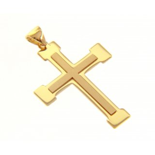 Songa Antonio - Croce Oro Giallo - Elegante - Unisex