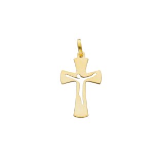 Songa Antonio - Croce Con Cristo - Oro Giallo - Gioiello Religioso