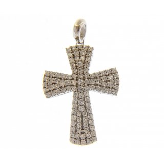 Songa Antonio - Croci Modell - Oro Bianco - Zirconia Cubica