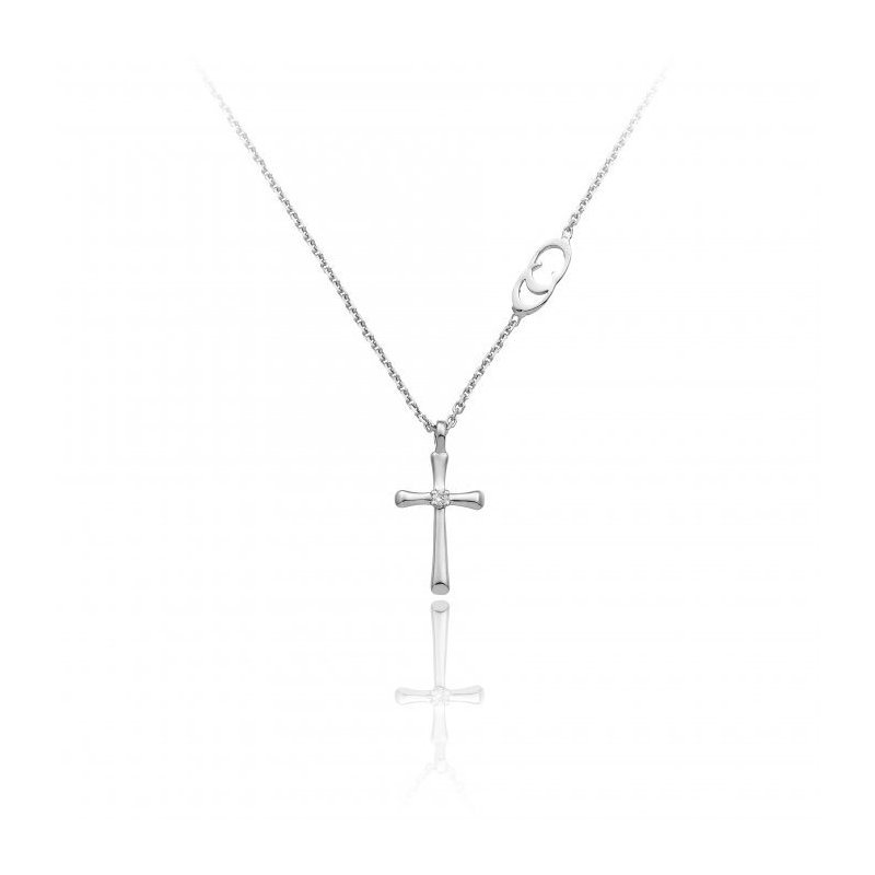 Chimento - Pendenti Con Catena - Oro Bianco - Brillanti