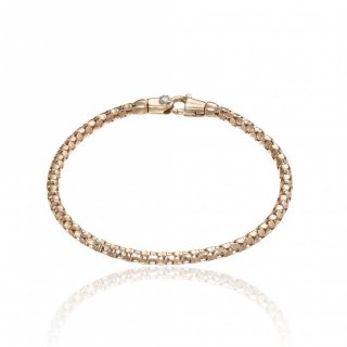 BRACCIALE ORO ROSA CON BRILLANTI BIANCHI