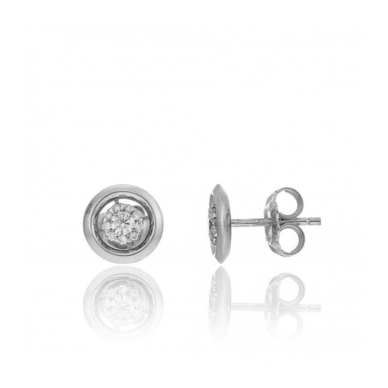 Chimento - Orecchino Link - Oro Bianco - Brillanti