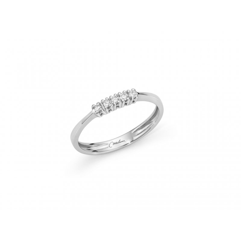 Miluna - Anello Lid1354-010G7 - Oro Bianco - Diamante
