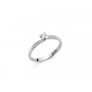 Miluna - Anello Lid3434-011G7 - Oro Bianco - Diamante