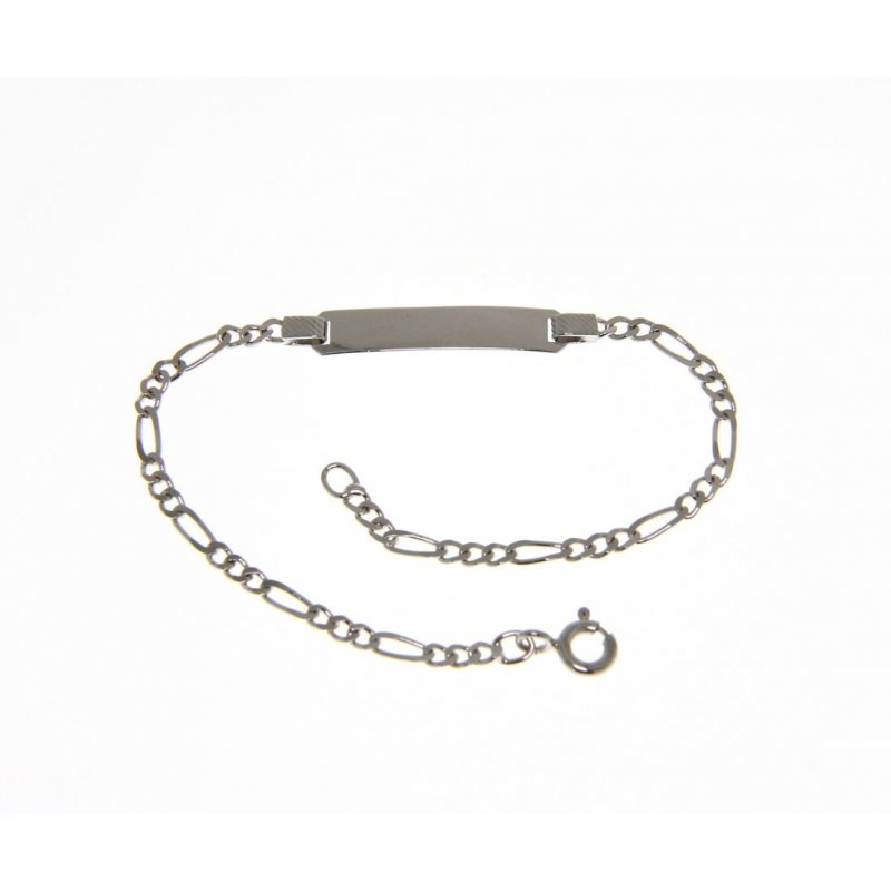 Songa Antonio - Bracciale Targa - Oro Bianco