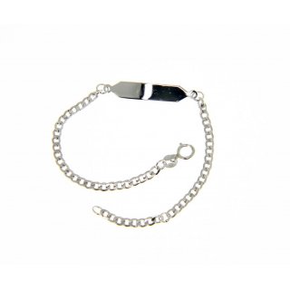 Songa Antonio - Bracciale Targa - Oro Bianco