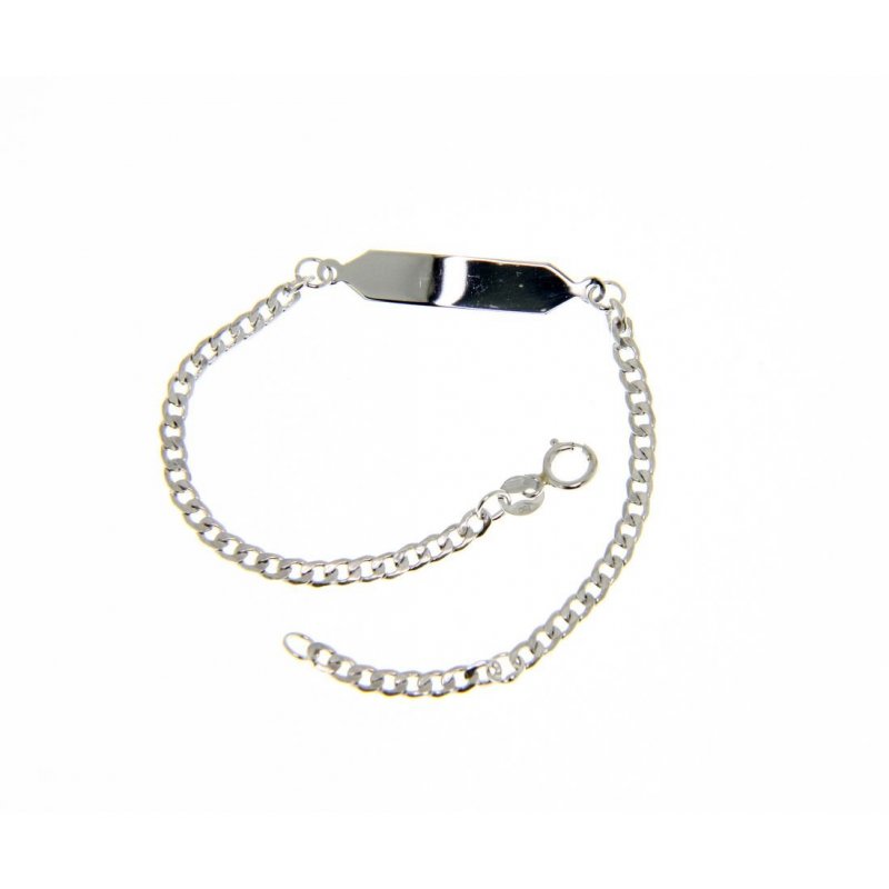 Songa Antonio - Bracciale Targa - Oro Bianco