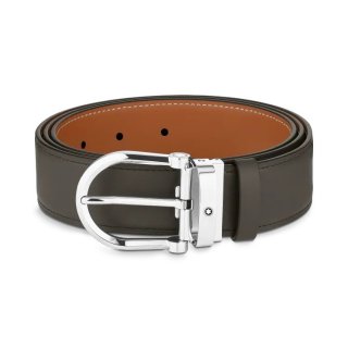 Montblanc - Cintura Reversibile - Pelle - Acciaio