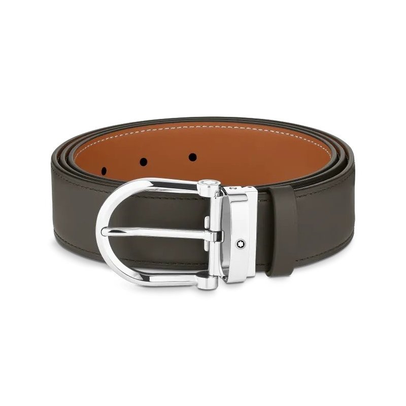 Montblanc - Cintura Reversibile - Pelle - Acciaio
