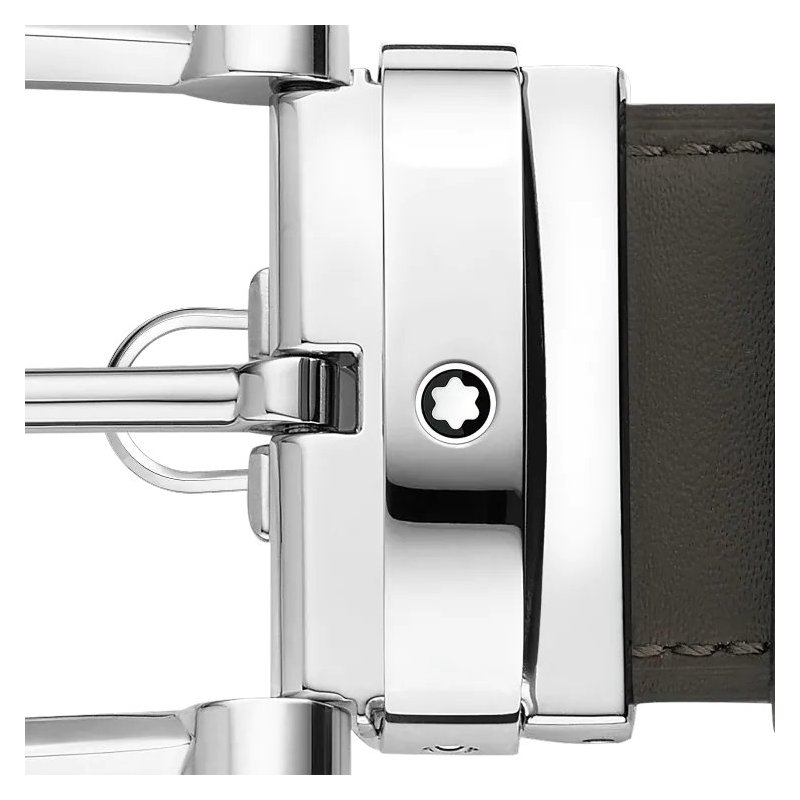 Montblanc - Cintura Reversibile - Pelle - Acciaio