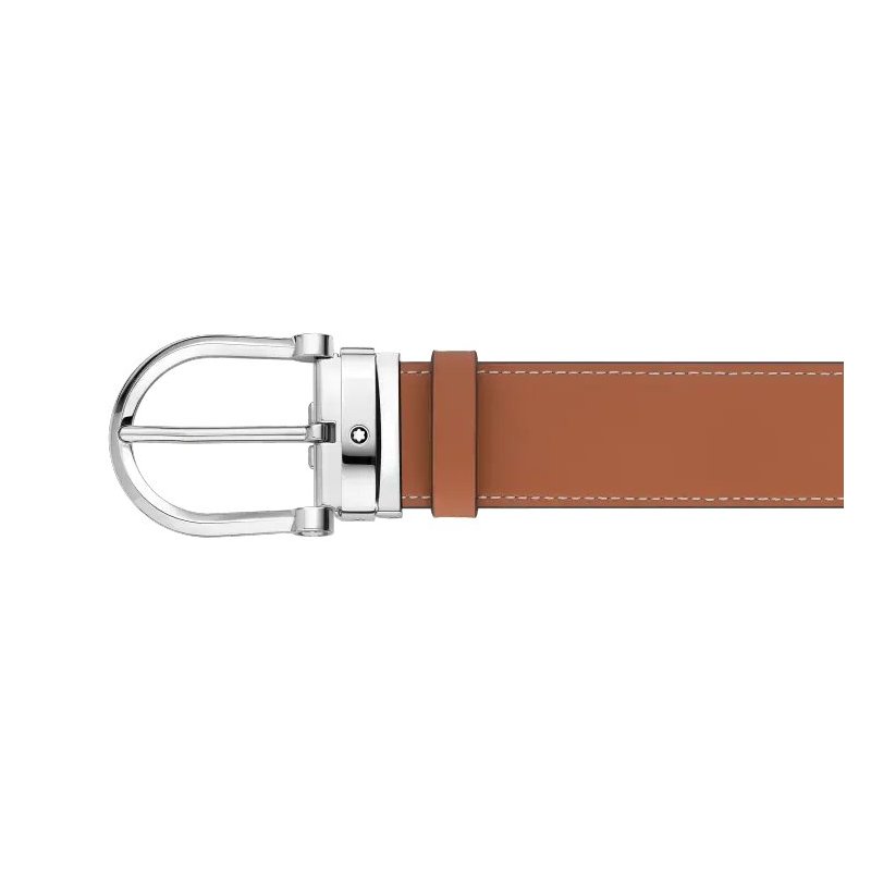 Montblanc - Cintura Reversibile - Pelle - Acciaio