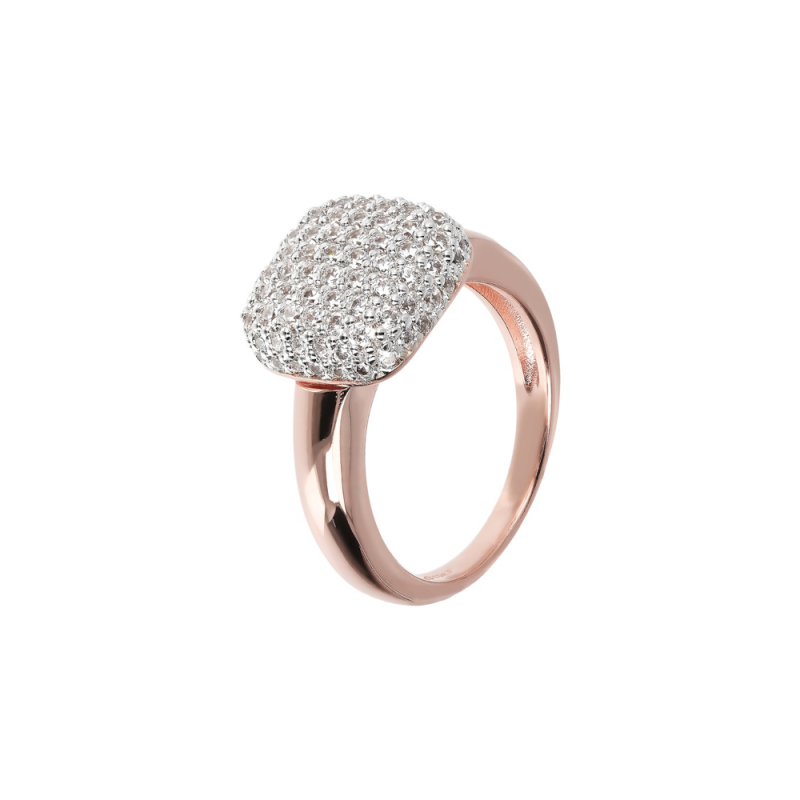Bronzallure - Anello Con Pavè - Eleganza Brillante