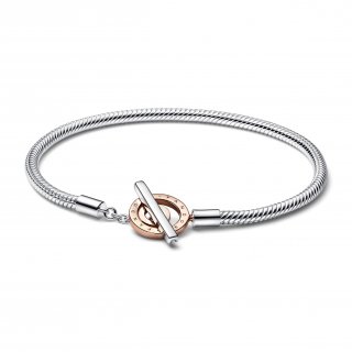 Bracciale con Chiusura a T e Cerchi