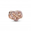 Charm Cuore Rosa e Infinito