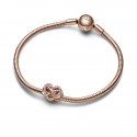 Charm Cuore Rosa e Infinito