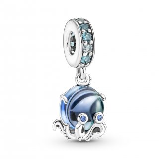 Charm Pendente Polpo Vetro di rano