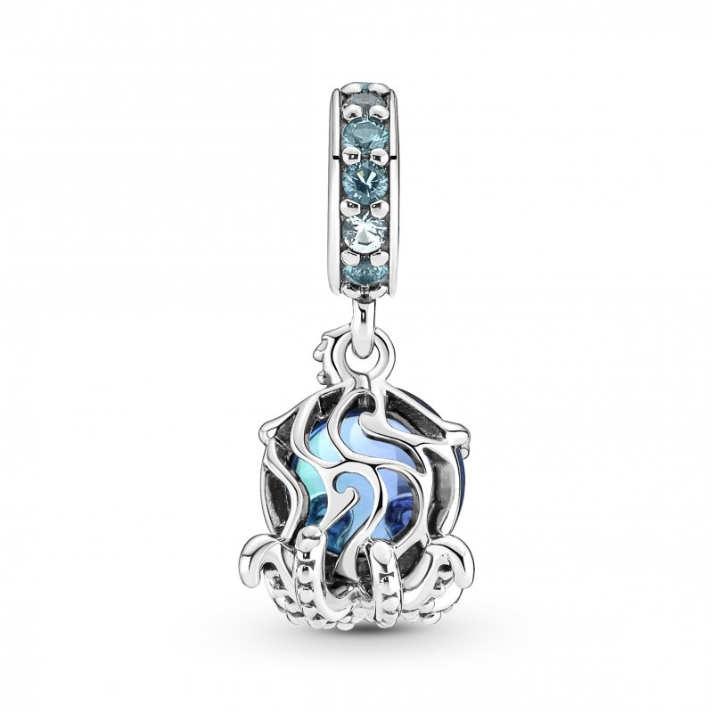 Charm Pendente Polpo Vetro di rano