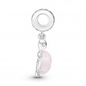 Charm Pendente Tartaruga Marina Rosa Vetro di rano