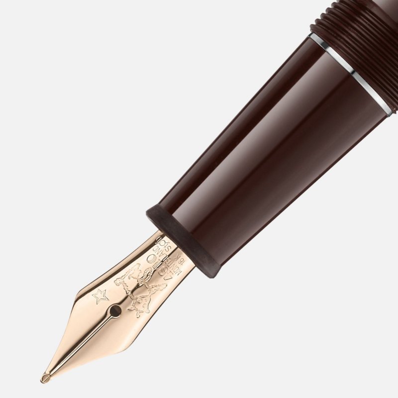 Montblanc - Stilografica Meisterstück - Marrone - Resina