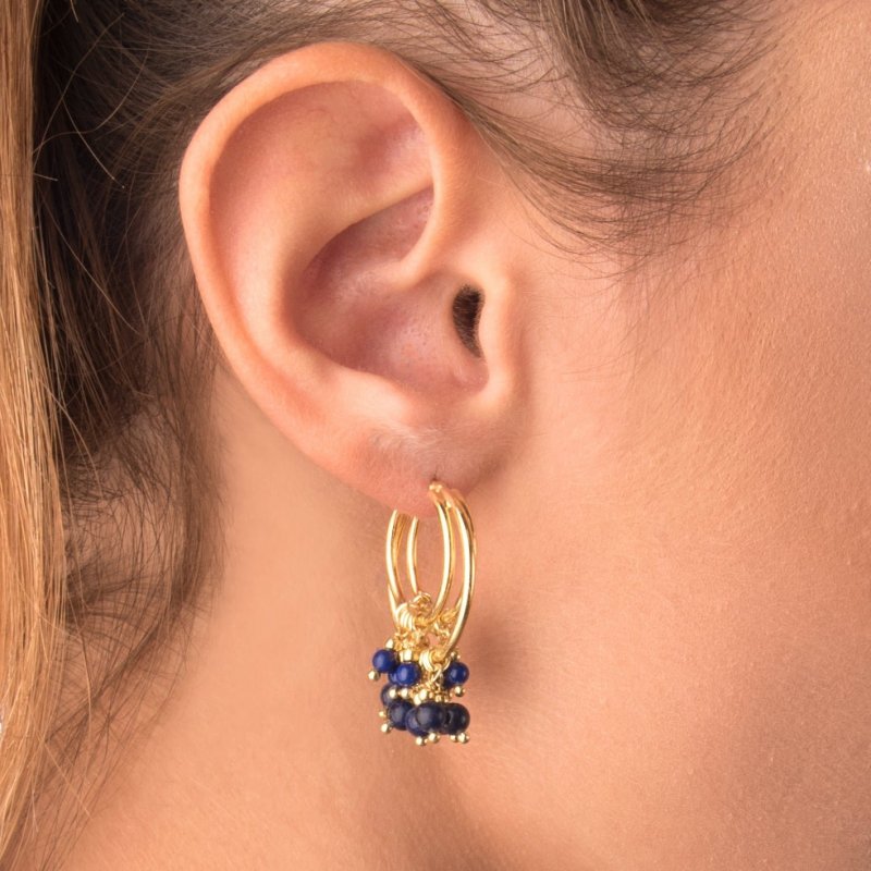 Nivy - Orecchini Daisy - Argento 925 - Blu