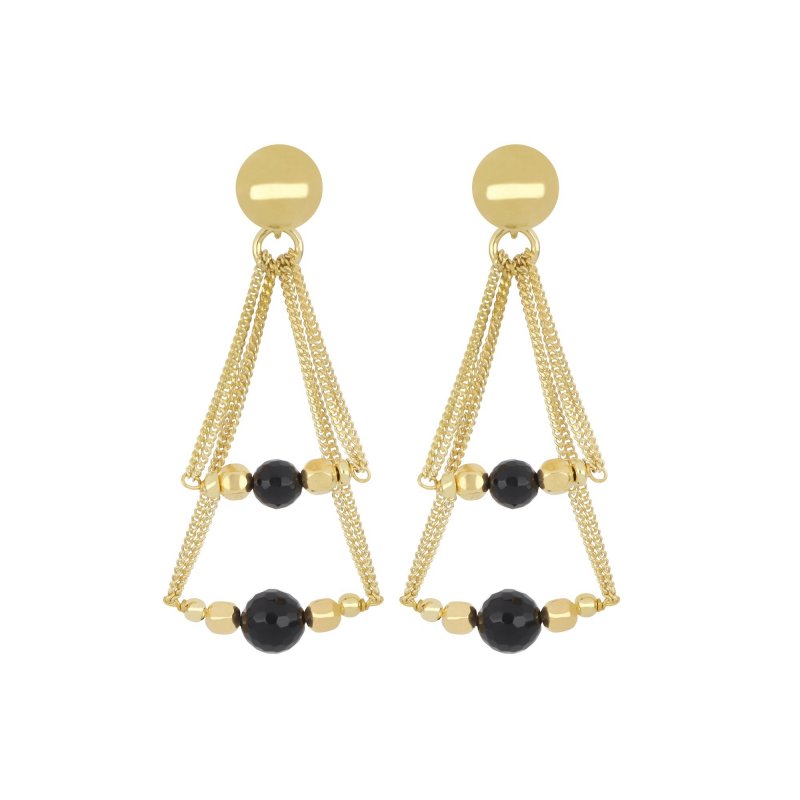 Nivy - Orecchini Jade - Argento 925 - Onice Nero
