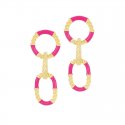Nivy - Orecchini Mavy Rosa - Argento 925 - Smalto