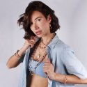 Nivy - Orecchini Mavy Rosa - Argento 925 - Smalto