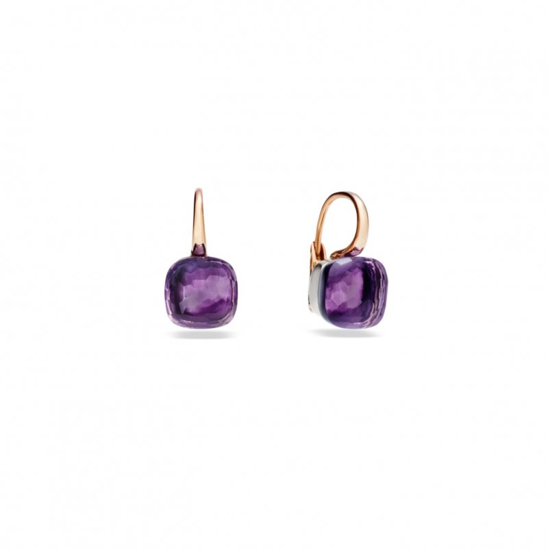 Pomellato - Orecchini Nudo Classic - Oro Rosa - Ametista