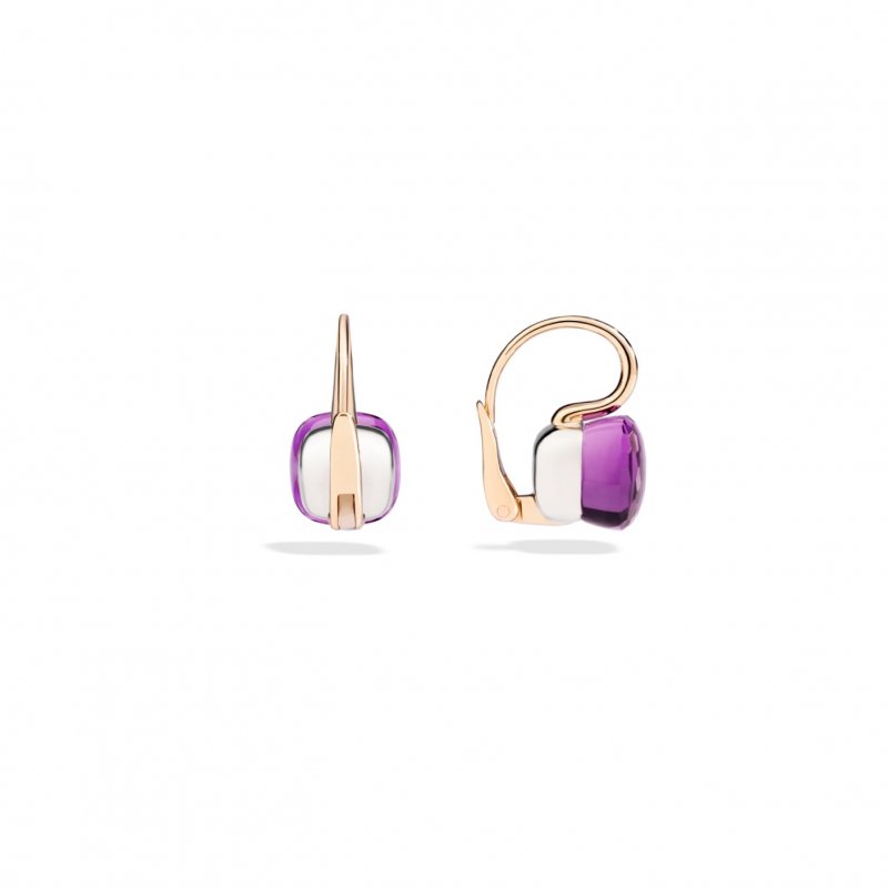 Pomellato - Orecchini Nudo Classic - Oro Rosa - Ametista