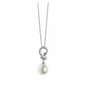 Collana Comete Gioielli donna glp 486 oro 18kt con diamanti e perla coltivata