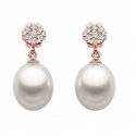 Orecchini Comete Gioielli donna orp 478 oro 18kt con diamanti perle coltivata