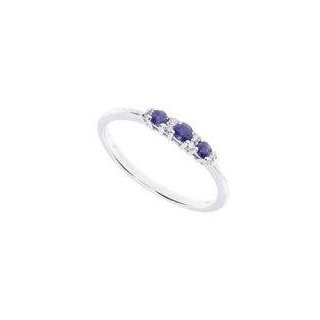 Bliss - Anello Zaffiro E Diamante - Carati 0.20