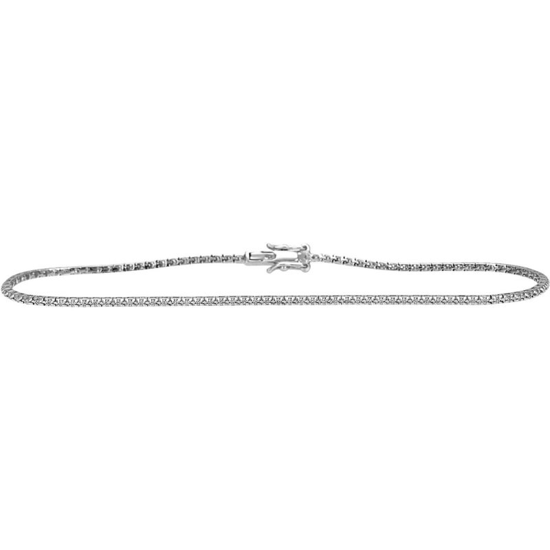 Bliss - Bracciale Tennis - Oro Bianco - Diamanti