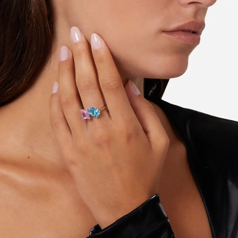 Anello Chiara Ferragni Brand Princess Rainbow - J19Avs07010