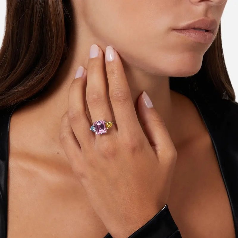 Anello Chiara Ferragni Brand Princess Rainbow - J19Avs06010