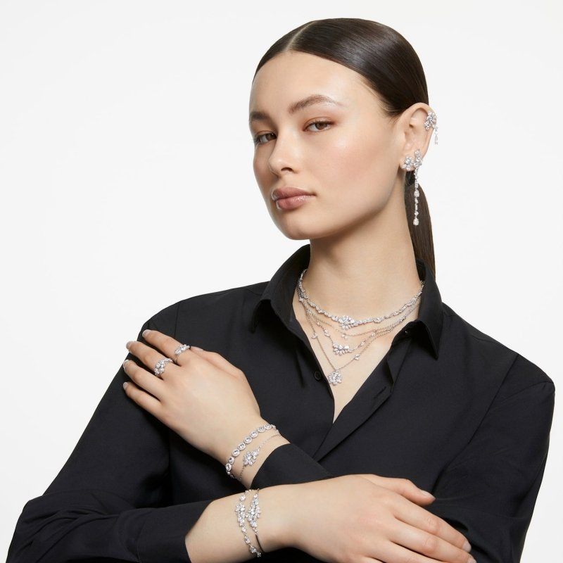 Swarovski - Braccialetto Gema - Cristalli - Bianco