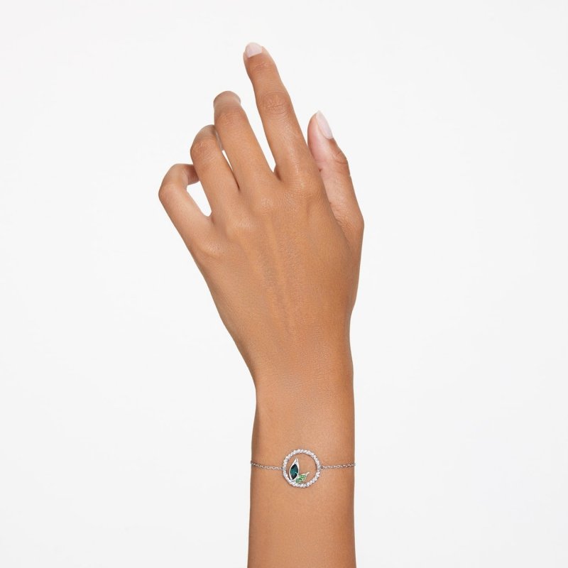 Swarovski - Braccialetto Dellium - Verde - Cristalli