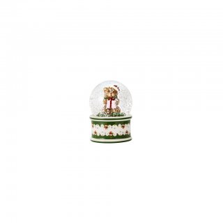 Christmas Toys Palla Neve Piccola, Motivo Orso, 6,5X6,5X9Cm
