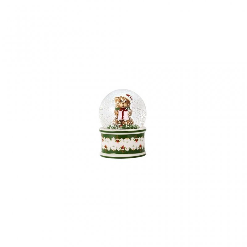 Christmas Toys Palla Neve Piccola, Motivo Orso, 6,5X6,5X9Cm