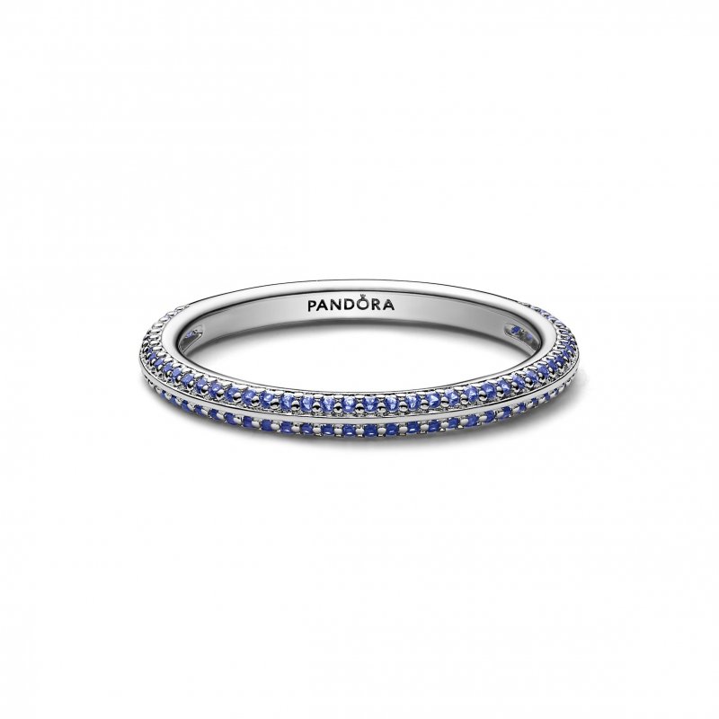 Anello Pietre Luminose Blu Pandora ME