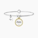 Kidult - Bracciale Rigido Per Sorella - Oro - Cristallo
