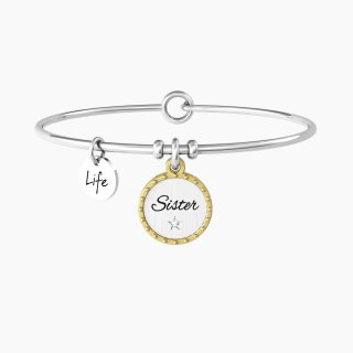 Kidult - Bracciale Rigido Per Sorella - Oro - Cristallo