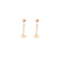 Rue Des Mille Orecchini Cuore Oro Rosa