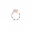 Pomellato - Anello Nudo Maxi - Oro Bianco - Diamanti