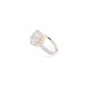 Pomellato - Anello Nudo Maxi - Oro Bianco - Diamanti