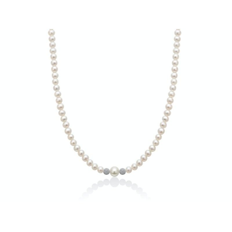 Collana Donna Miluna Perle Boule E Fantasia